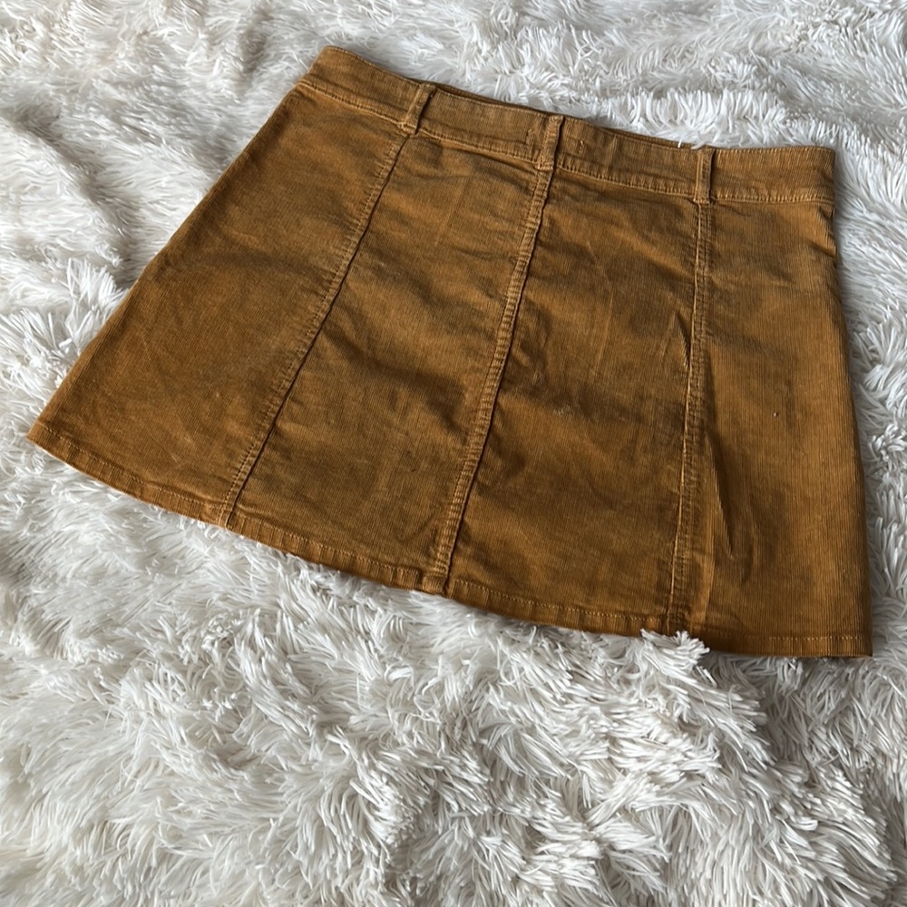 Corduroy Tan Skirt - Picture 2 of 4